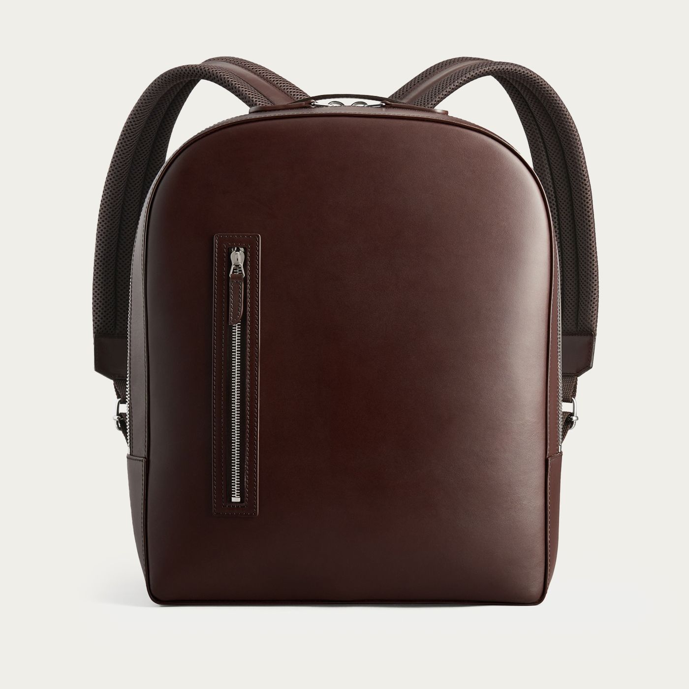 Chocolate with Grey Lining Bowen All-Leather Backpack | Bombinate